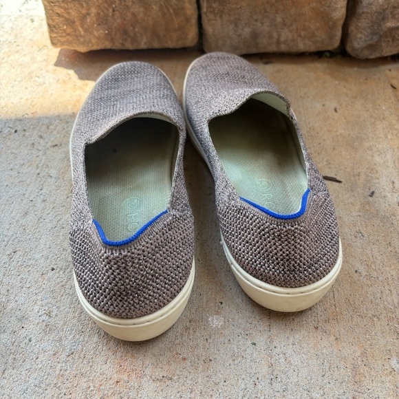 Rothys Stardust Metallic Limited Edition Sneakers Silver 10 - Picture 4 of 5